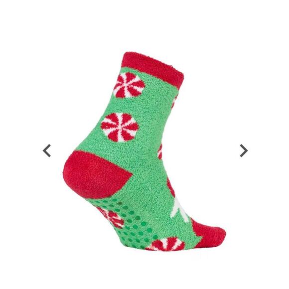 3 pairs! Cozy Cabin Adult Festive Toe Icon Socks - Picture 3 of 5